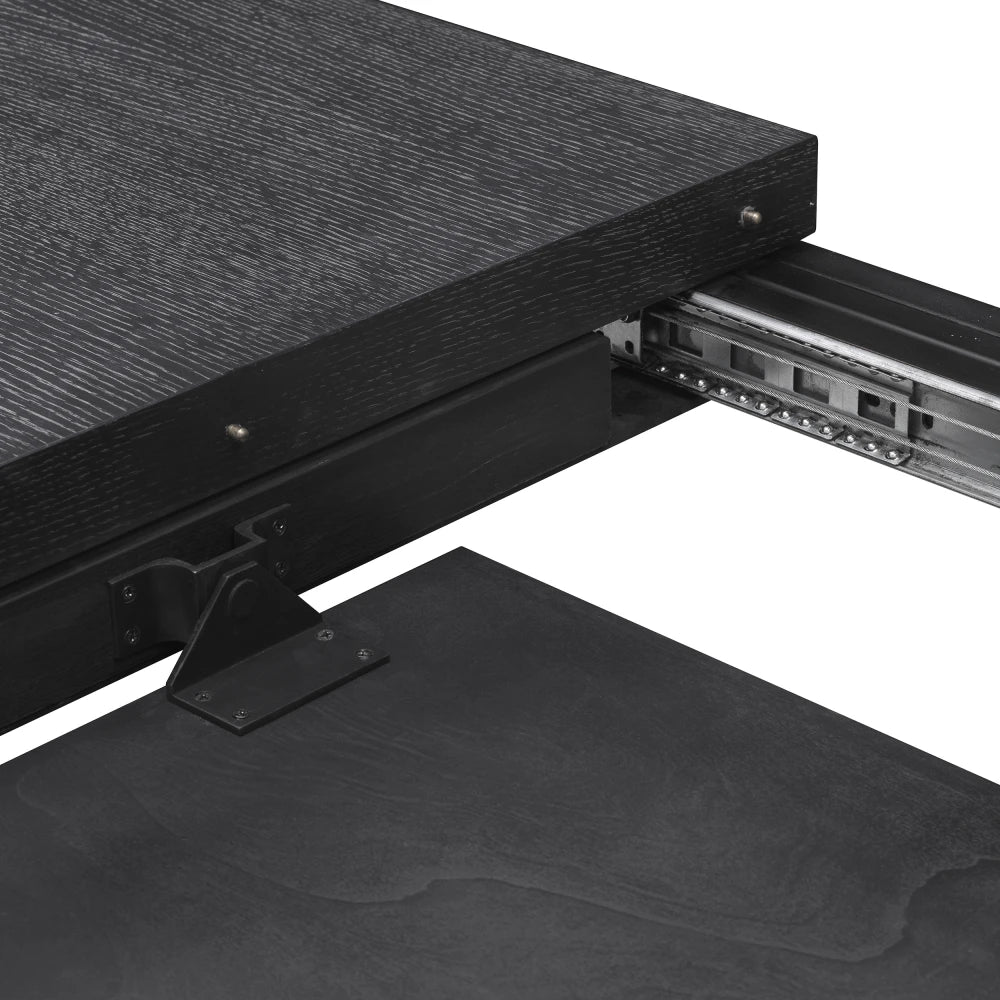 Masa extensibila din Furnir de stejar Negru L240-310xH80cm Atelier S Eichholtz