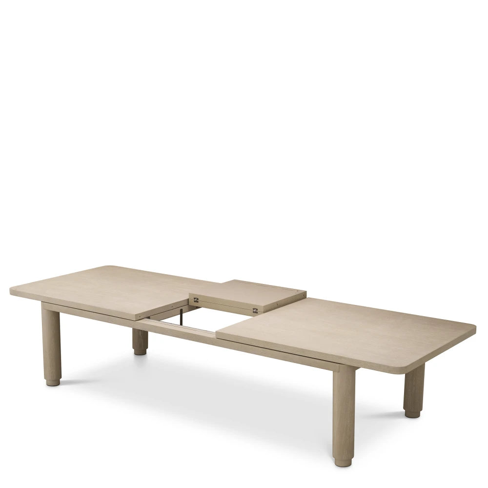 Masa extensibila din Furnir de stejar Maro deschis L280-350xH80cm Atelier L Eichholtz