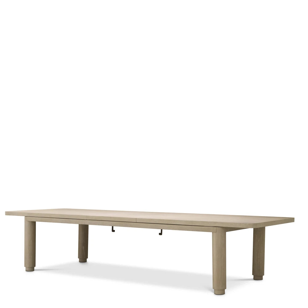 Masa extensibila din Furnir de stejar Maro deschis L280-350xH80cm Atelier L Eichholtz