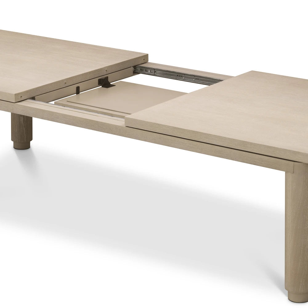 Masa extensibila din Furnir de stejar Maro deschis L280-350xH80cm Atelier L Eichholtz
