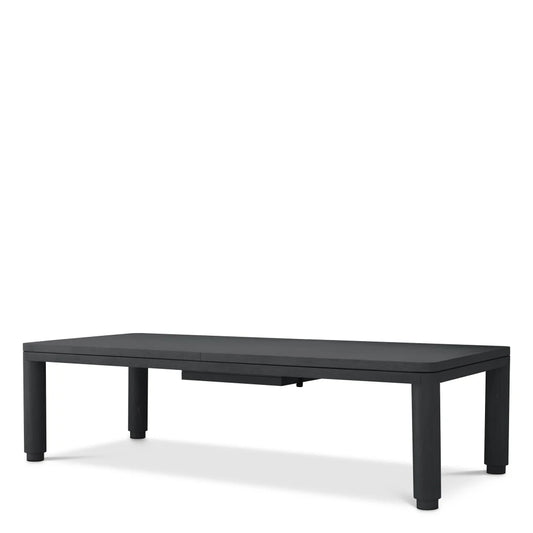 Masa extensibila din Furnir de stejar Negru L280-350xH80cm Atelier L Eichholtz