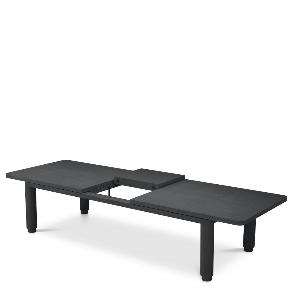 Masa extensibila din Furnir de stejar Negru L280-350xH80cm Atelier L Eichholtz