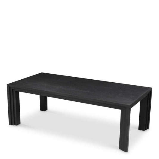 Masa din Furnir de stejar Negru L230xH76cm Metropolitan Eichholtz