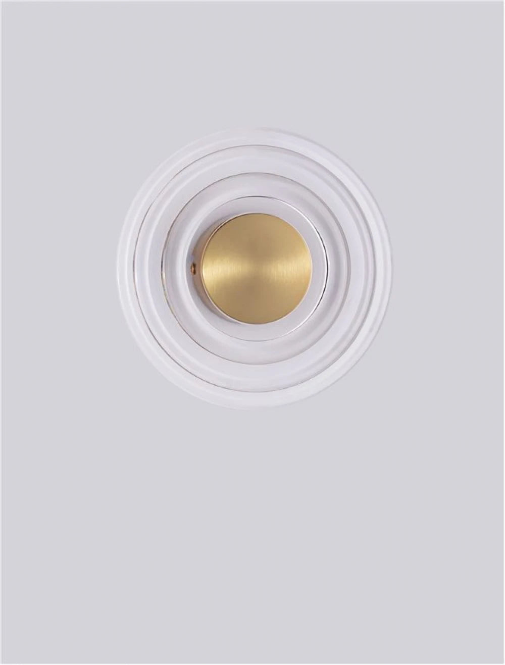 Aplica de perete din Metal Auriu Acrilic Transparent D18cm IP20 5W 3000k Onrid