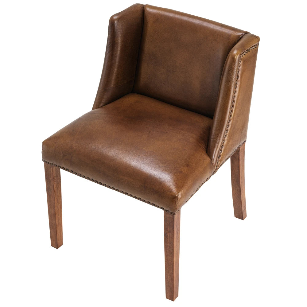 Scaun tapitat cu Piele Maro L56xA54xH82cm St. James Eichholtz