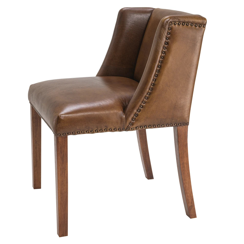 Scaun tapitat cu Piele Maro L56xA54xH82cm St. James Eichholtz