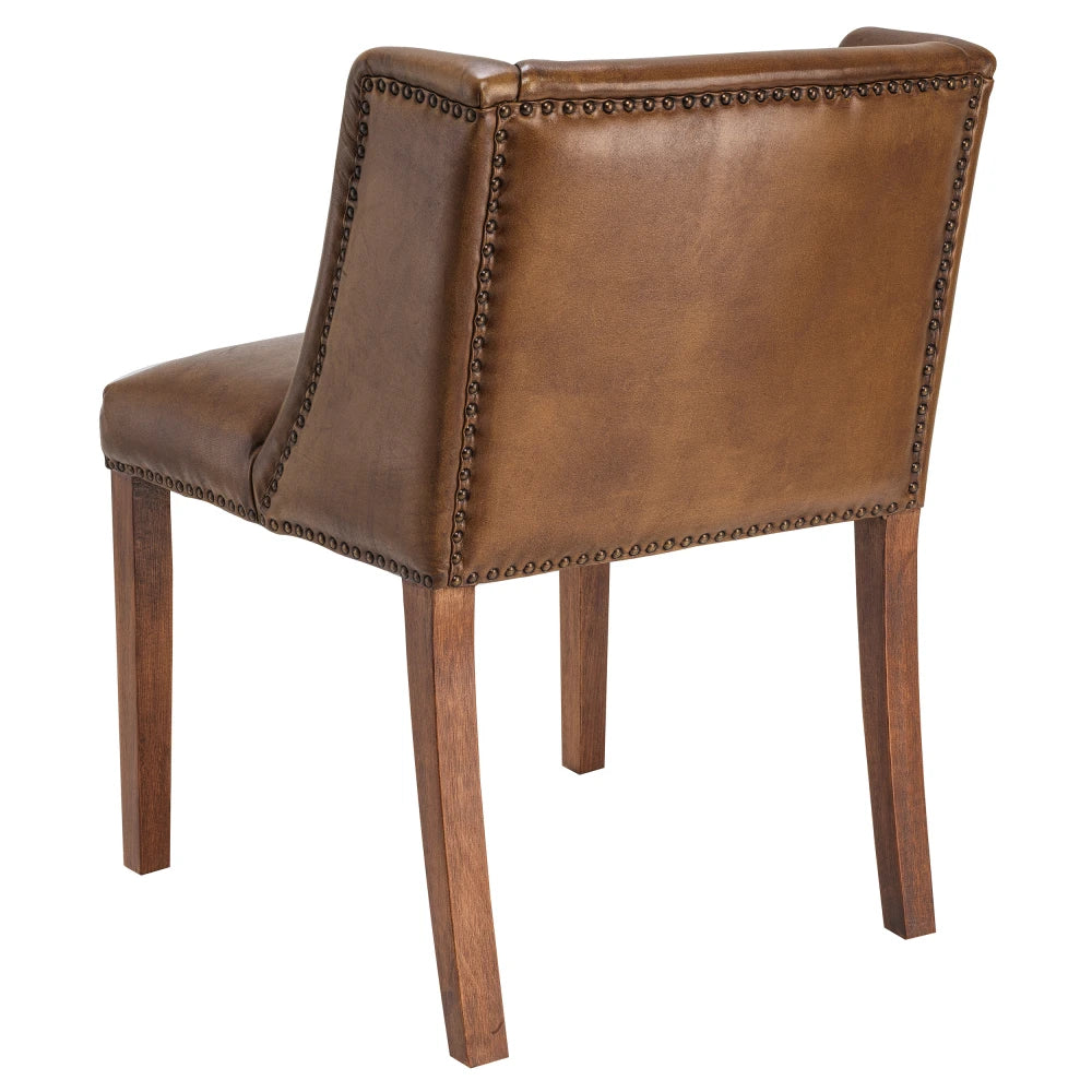 Scaun tapitat cu Piele Maro L56xA54xH82cm St. James Eichholtz