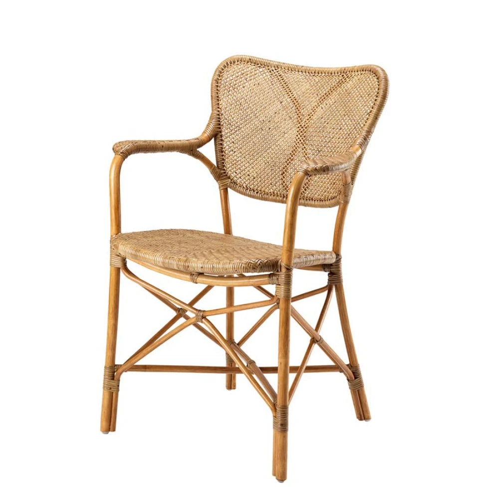 Scaun cu brate din Ratan Maro L63xA54xH86cm Colony Eichholtz