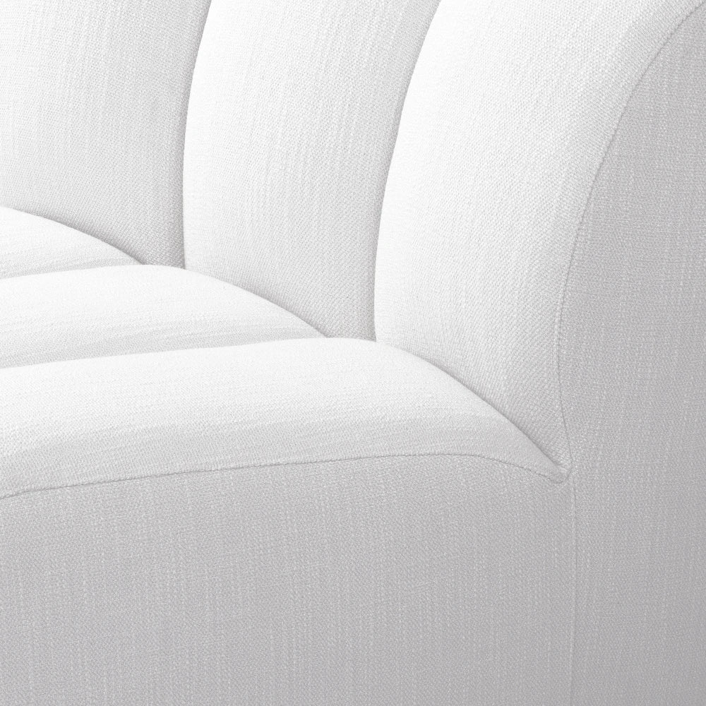 Modul semicer tapitat cu Stofa Avalon Alb L109xA95xH83cm Lando Eichholtz