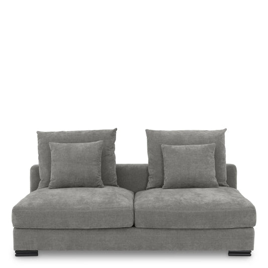 Modul cu 2 locuri tapitat cu Stofa Clarck Gri L182xA108xH90cm Clifford Eichholtz