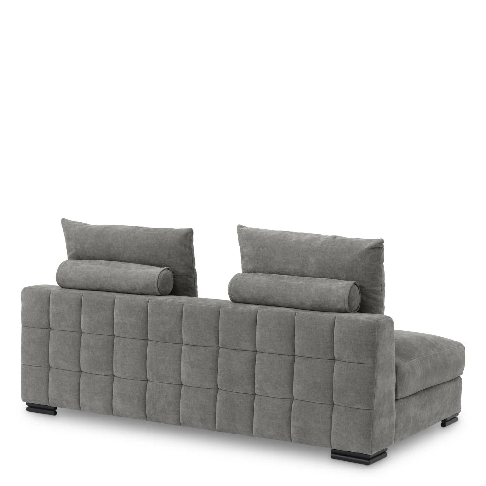 Modul cu 2 locuri tapitat cu Stofa Clarck Gri L182xA108xH90cm Clifford Eichholtz