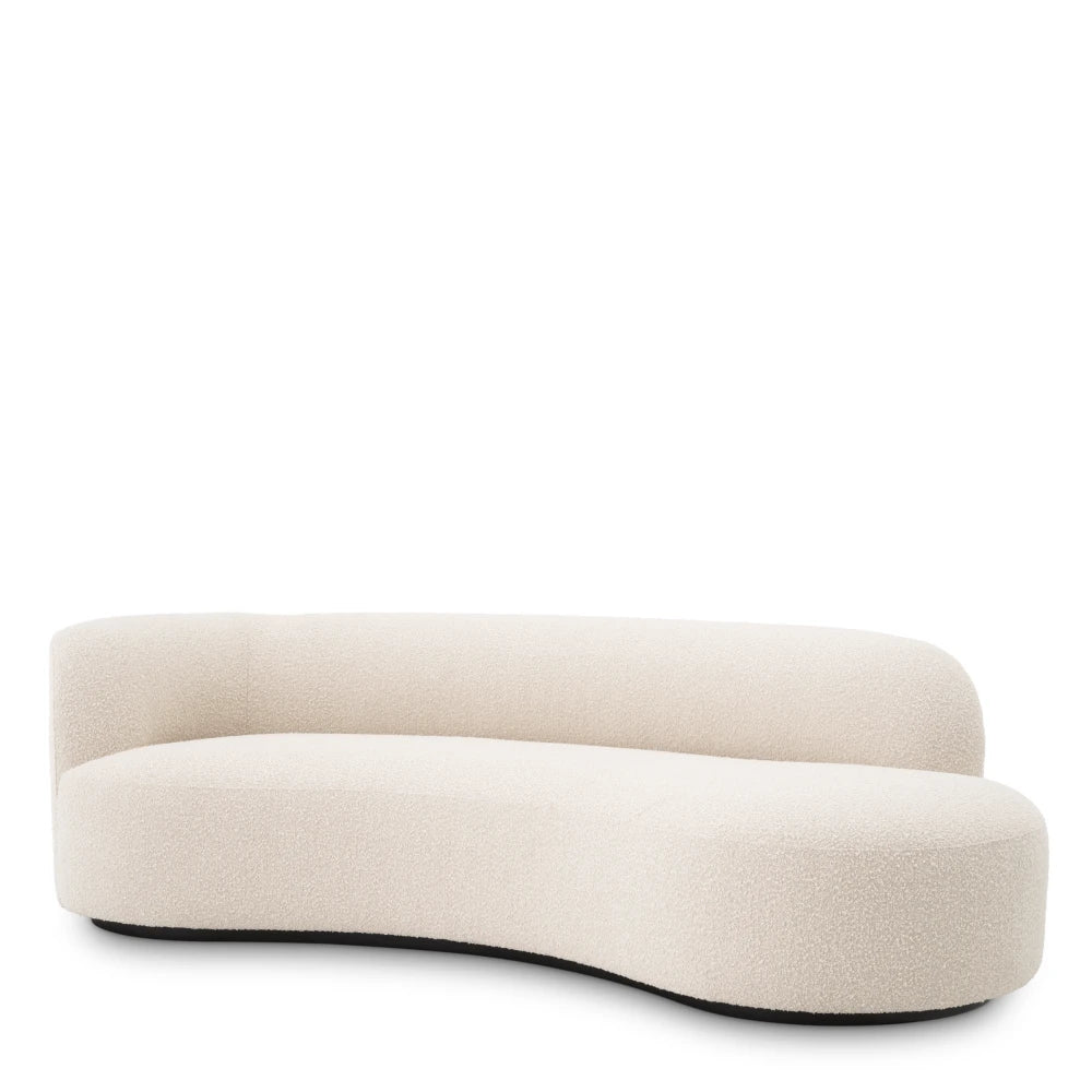 Canapea tapitat cu Stofa boucle Crem L230xA110xH68cm Morten Eichholtz