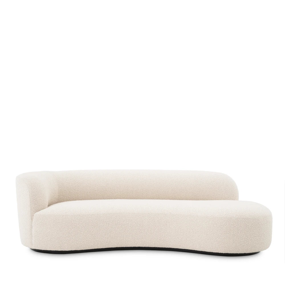 Canapea tapitat cu Stofa boucle Crem L230xA110xH68cm Morten Eichholtz