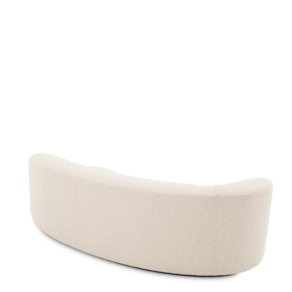Canapea tapitat cu Stofa boucle Crem L230xA110xH68cm Morten Eichholtz