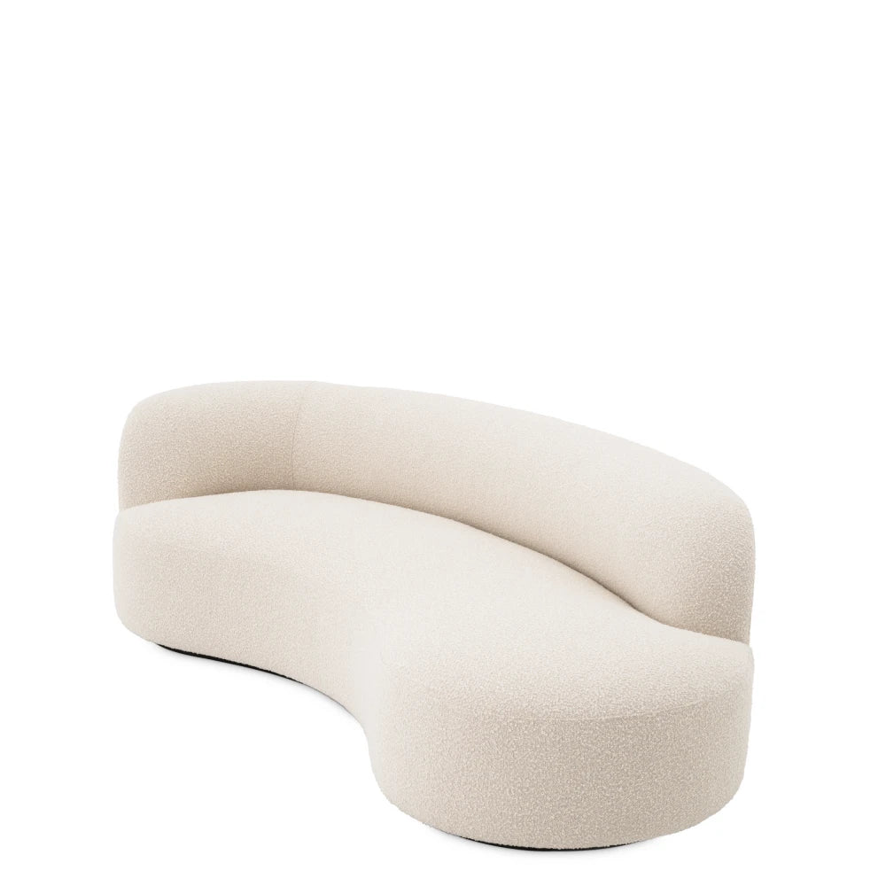 Canapea tapitat cu Stofa boucle Crem L230xA110xH68cm Morten Eichholtz