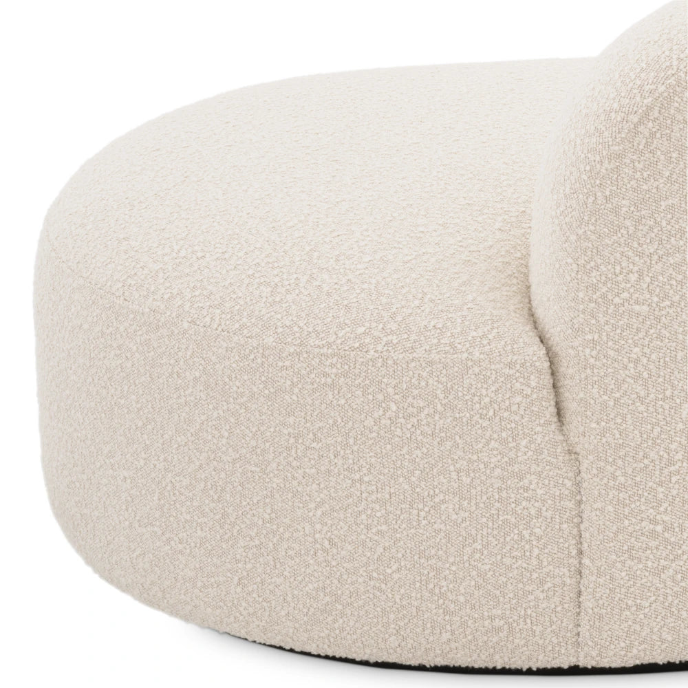 Canapea tapitat cu Stofa boucle Crem L230xA110xH68cm Morten Eichholtz