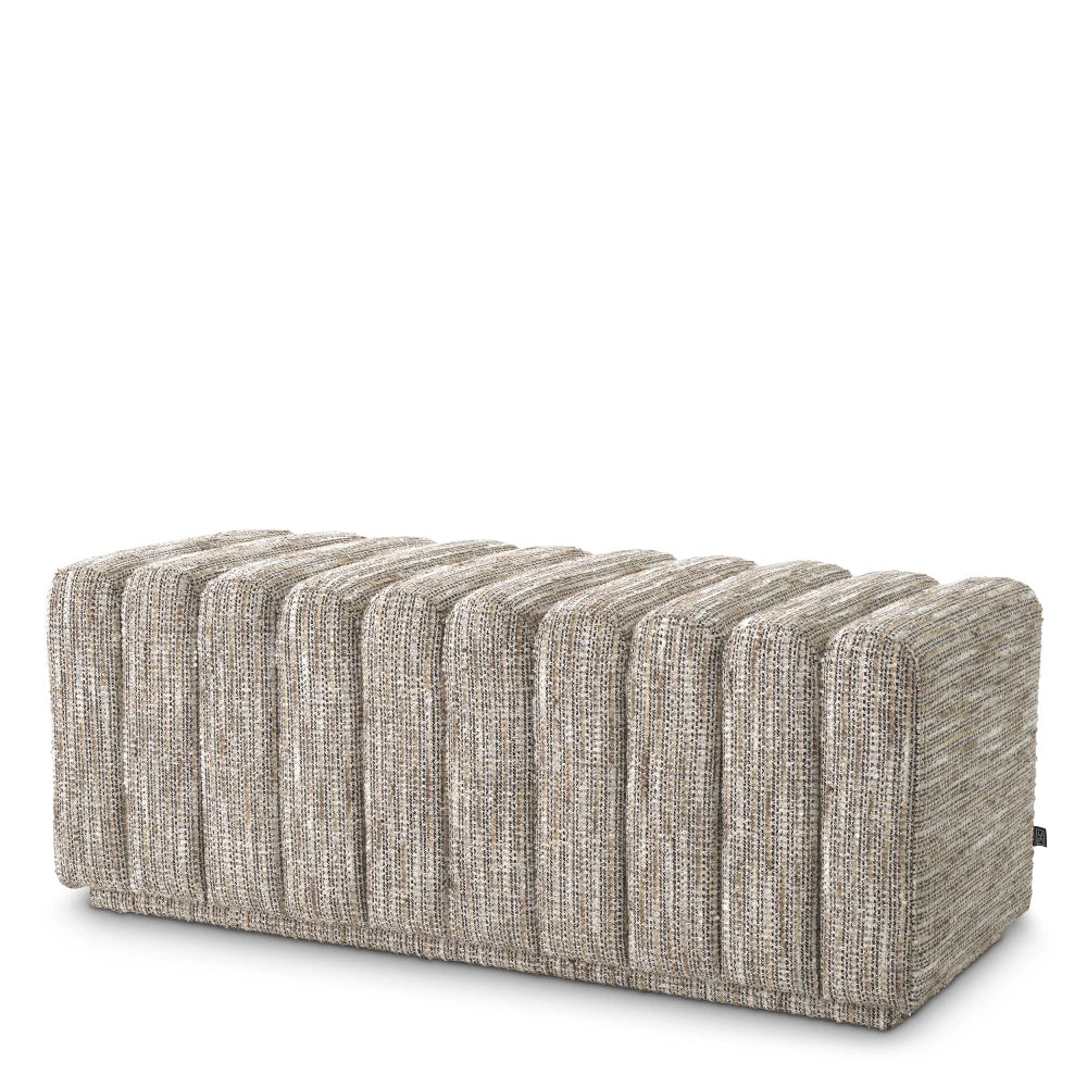 Bancheta tapitat cu Stofa Bej L116xA47xH46cm Bente Eichholtz
