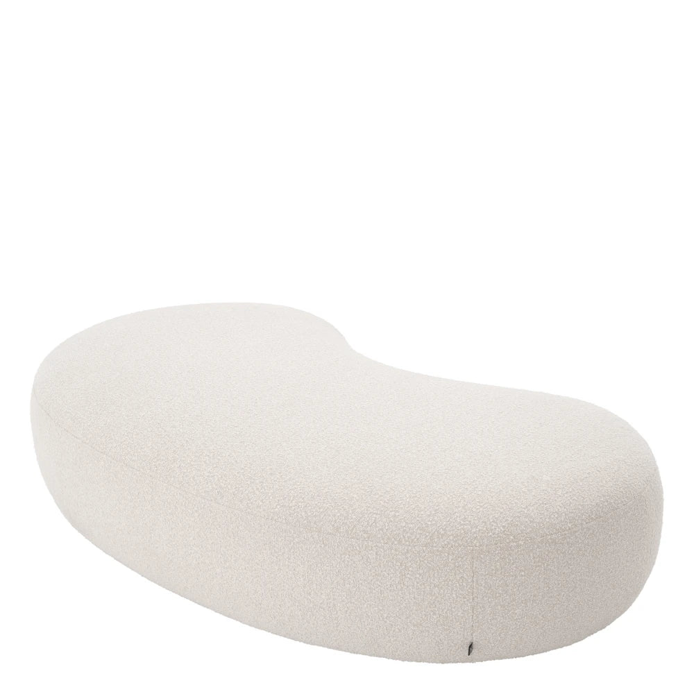 Bancheta tapitat cu Stofa boucle Crem L180xA95xH44cm Bjorn Eichholtz