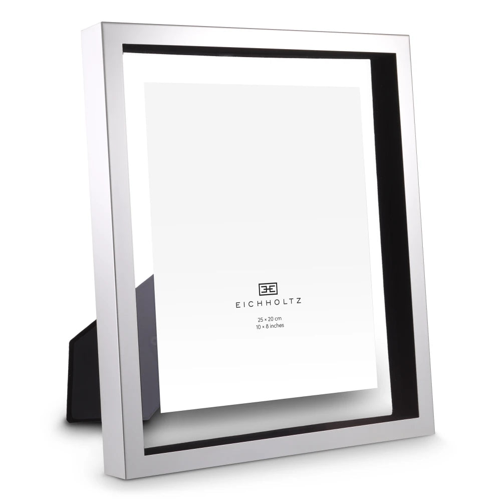 Rama foto din Metal/Sticla Argintiu/Transparent L28xH33cm Mulholland XL Eichholtz