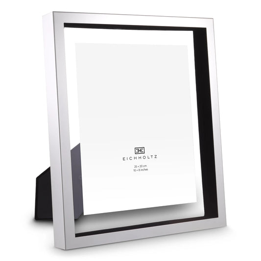 Rama foto din Metal/Sticla Argintiu/Transparent L28xH33cm Mulholland XL Eichholtz