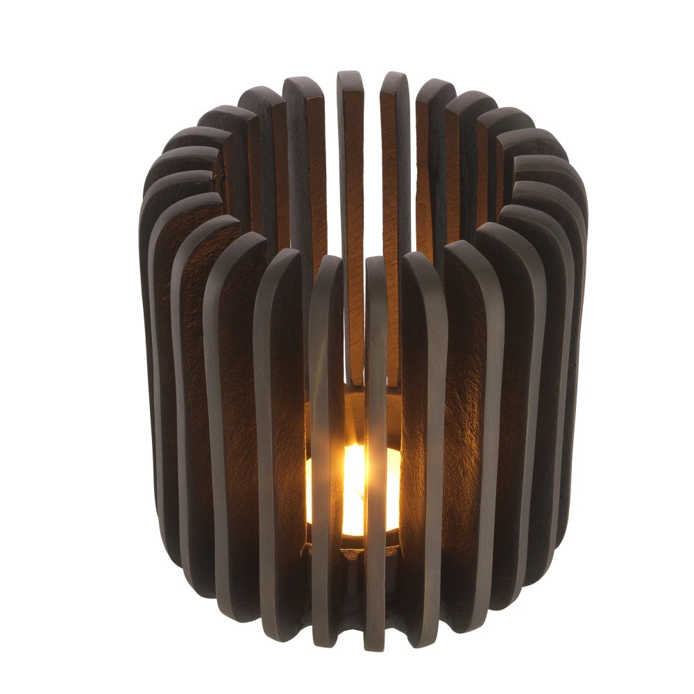 Suport lumanare din Metal Maro D16.5cm Lapidos L Eichholtz