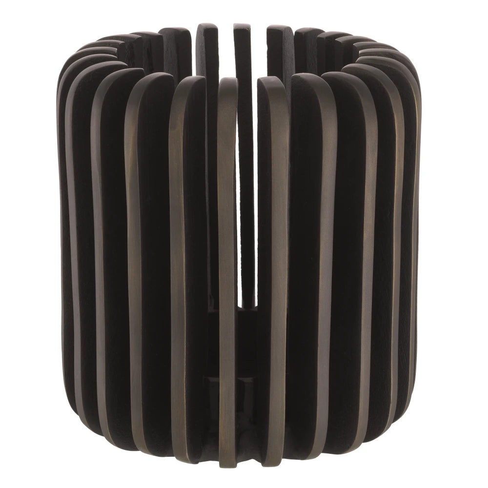 Suport lumanare din Metal Maro D16.5cm Lapidos L Eichholtz