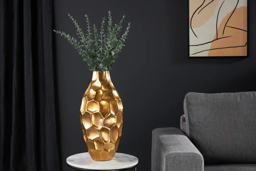 Vaza din Metal Auriu D22xH45cm ORGANIC ORIENT