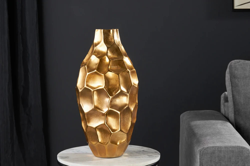 Vaza din Metal Auriu D22xH45cm ORGANIC ORIENT