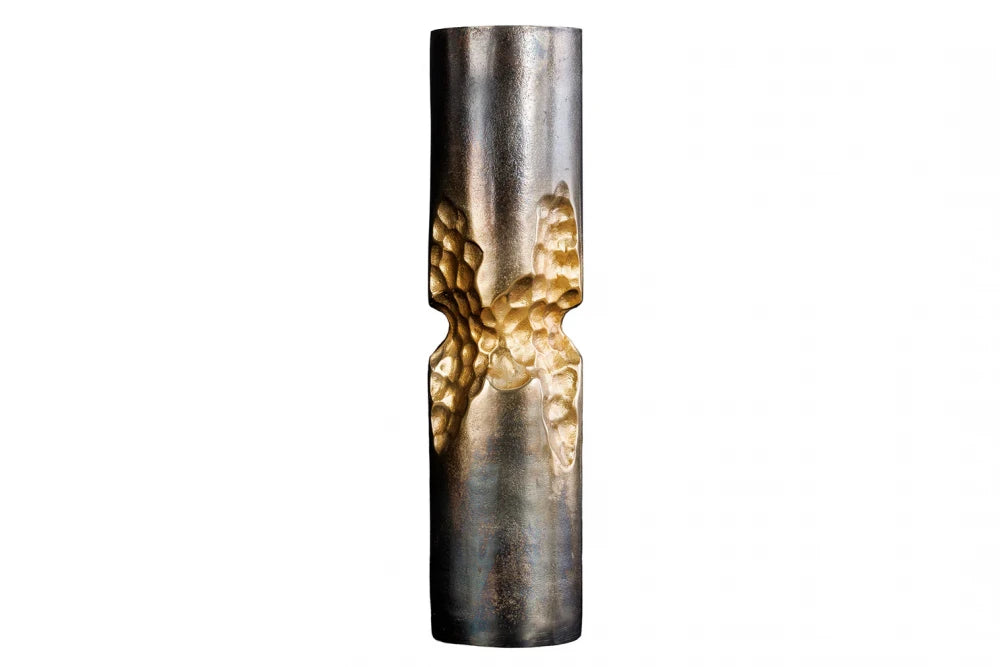 Vaza din Metal Negru/Auriu D13xH50cm PRECIOUS