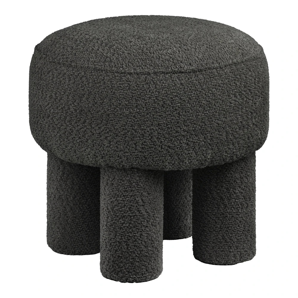 Puf din Stofa Gri carbune D43xH43cm Canberra