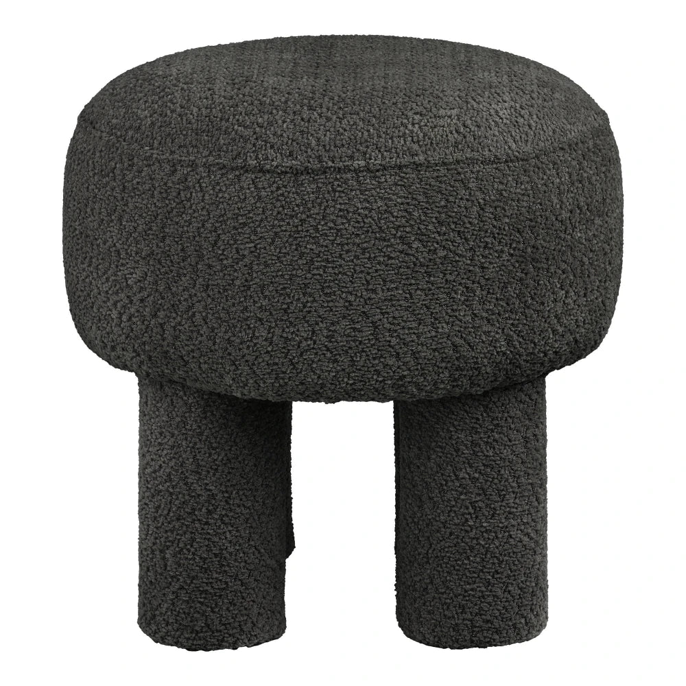 Puf din Stofa Gri carbune D43xH43cm Canberra