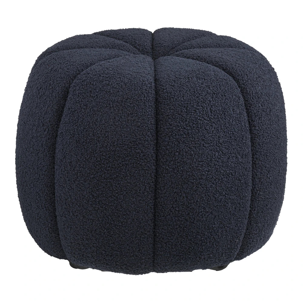 Puf din Stofa Albastru D48xH38cm Paisley