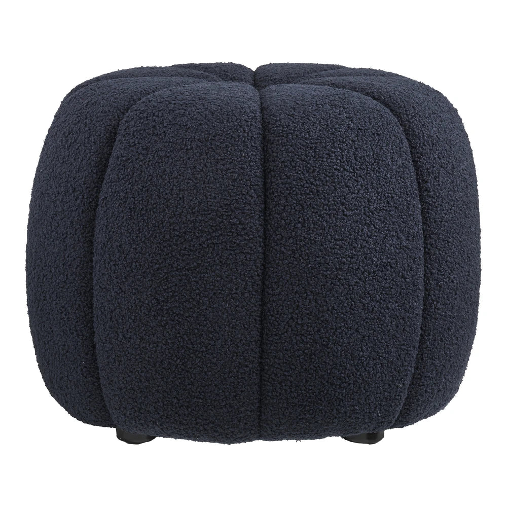 Puf din Stofa Albastru D48xH38cm Paisley