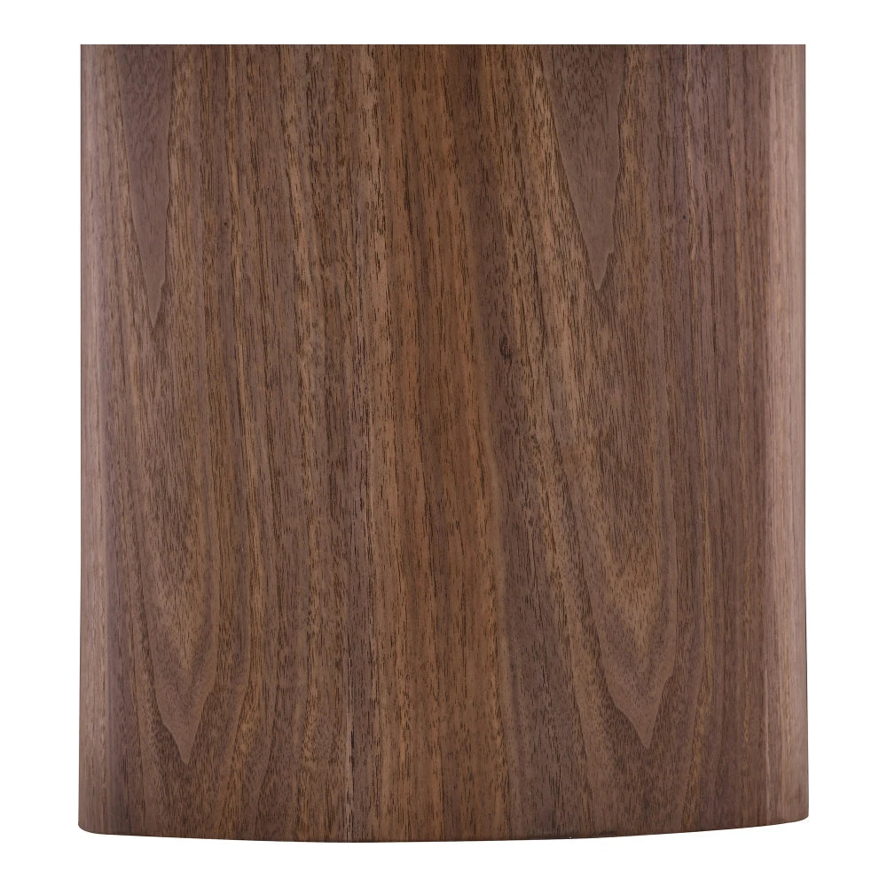 Masuta de cafea din MDF+Furnir de frasin Maro si Ceramica Alb D60xH42cm Noli
