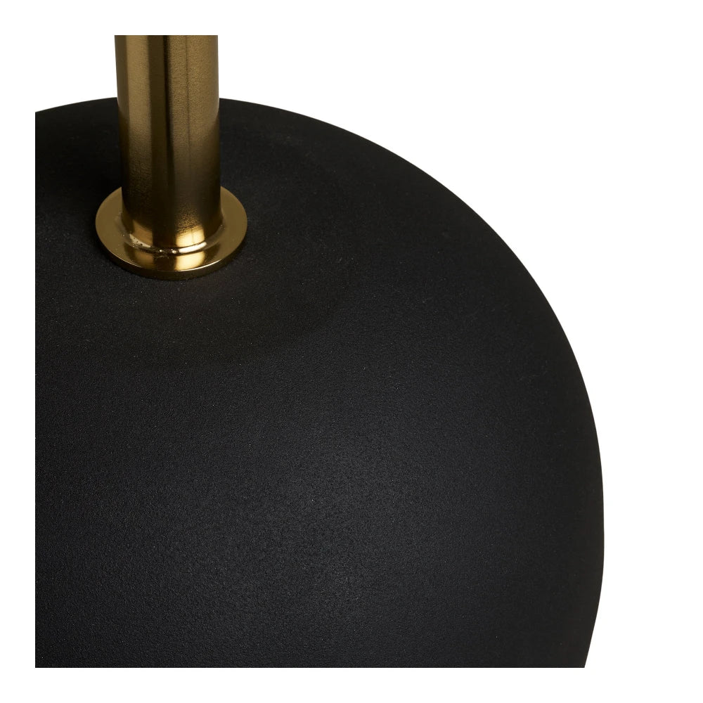 Masuta laterala din Metal Alama/Negru si Lemn de mango Maro D30xH56cm Sirone