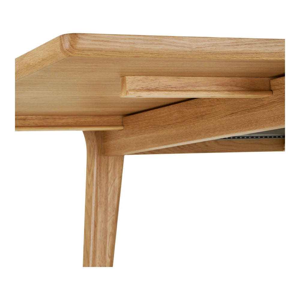 Masa extensibila din MDF+Furnir de stejar Maro L240-290-340xH75cm Darwin