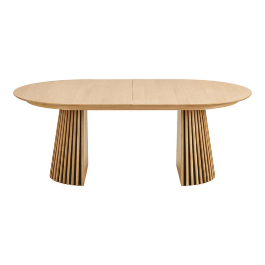 Masa extensibila din MDF+Furnir de stejar Maro L200-250-300xH75cm Osaka