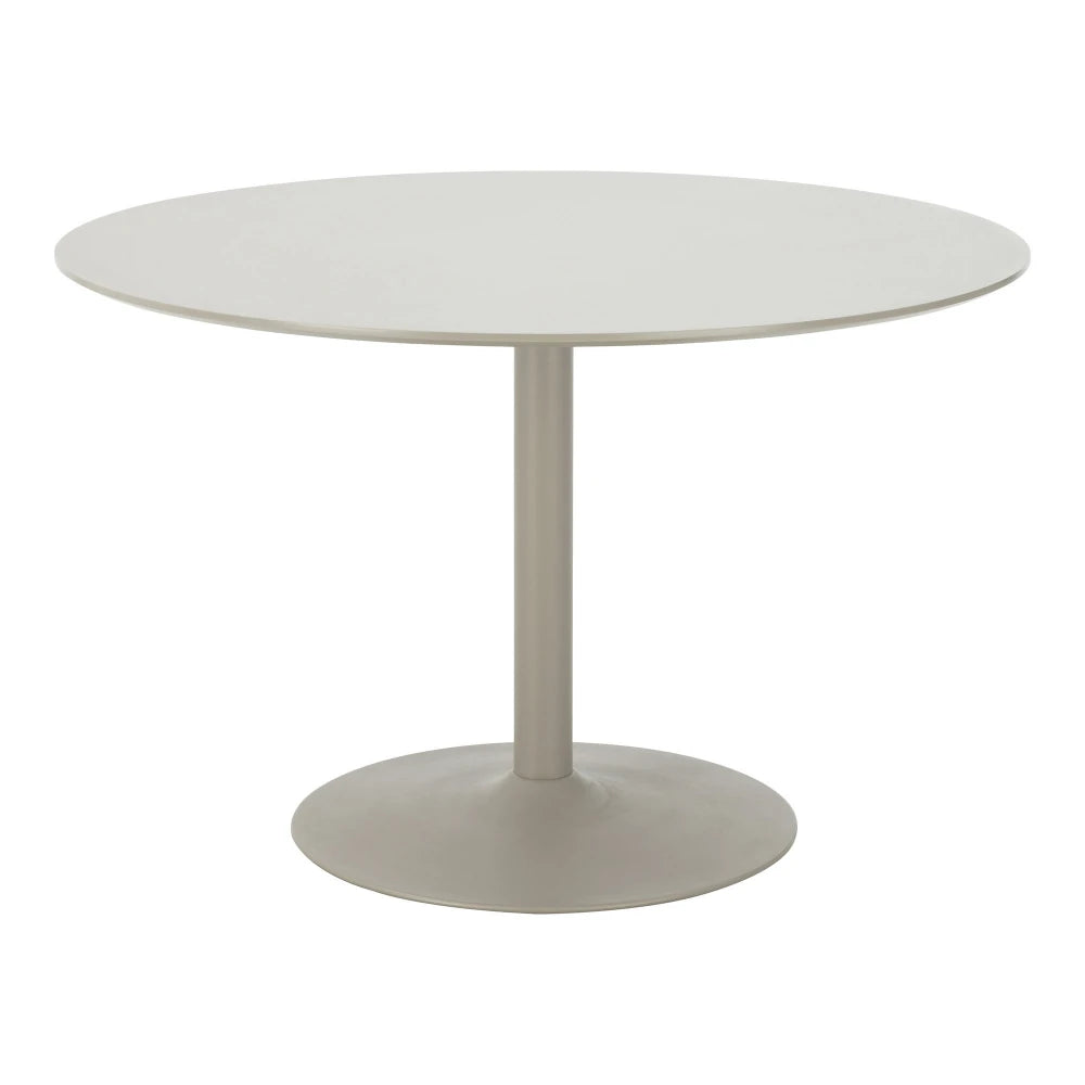 Masa din Metal Bej si MDF Bej D120xH75cm Riva