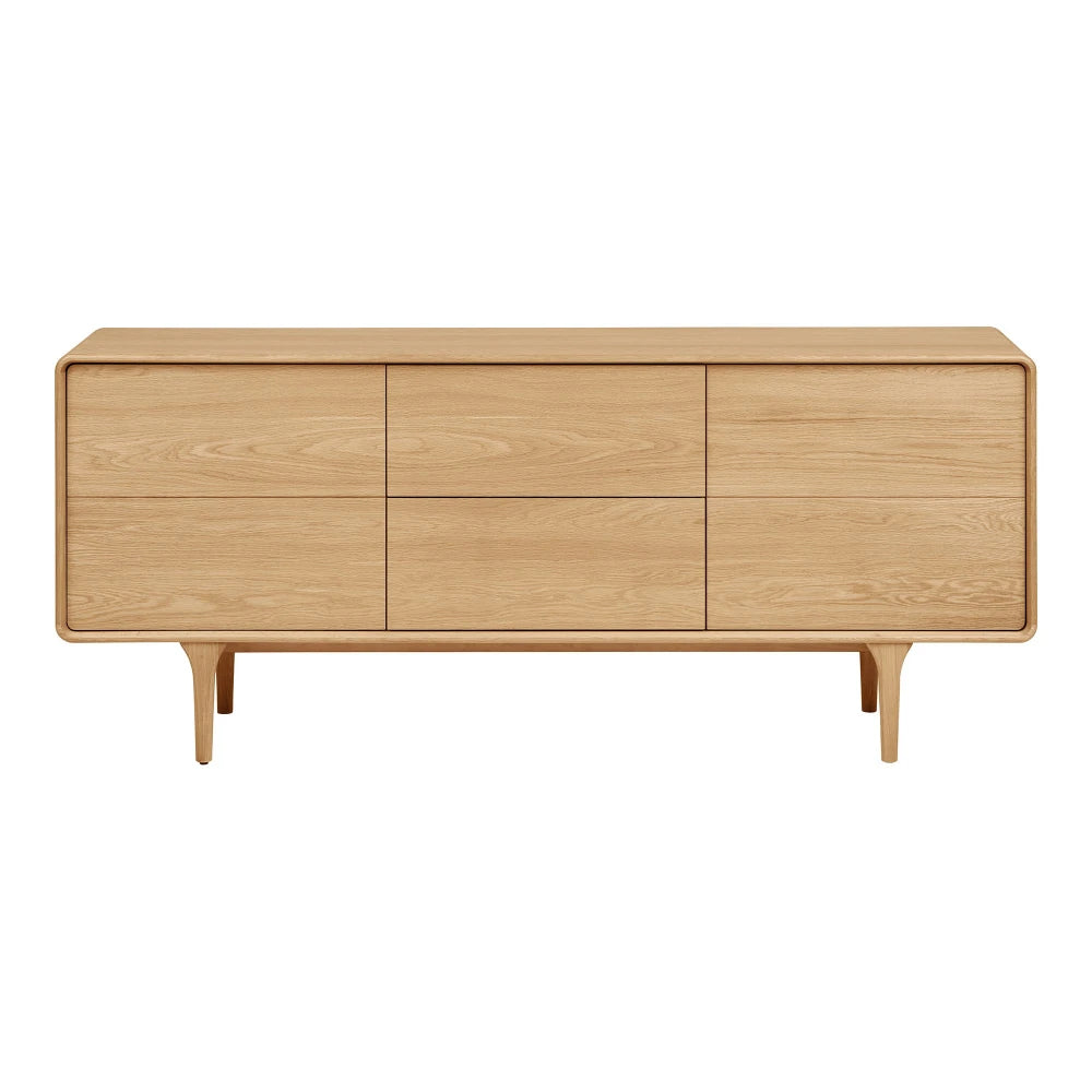 Comoda din Lemn de stejar Maro si   L180xH75cm Darwin