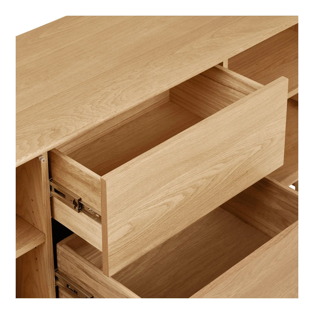 Comoda din Lemn de stejar Maro si   L180xH75cm Darwin
