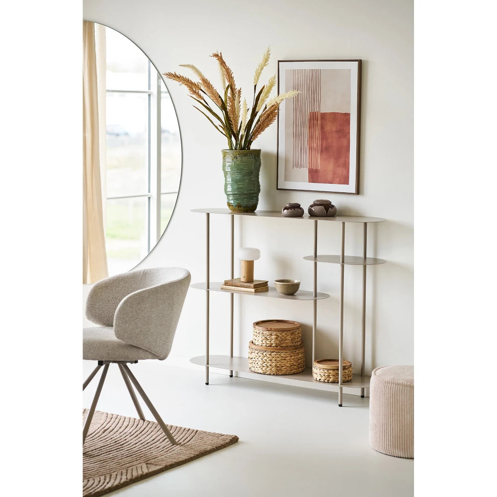 Etajera din Metal Bej L118xH97cm Rieti