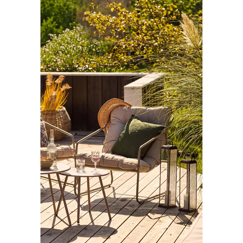 Patura din Textil Gri/Alb L170x130cm Carmel