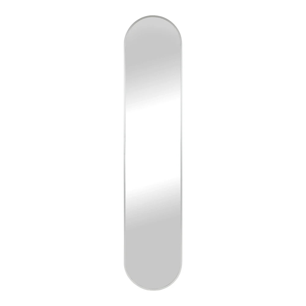 Oglinda cu rama din Metal Argintiu L35xH170cm Hennetved