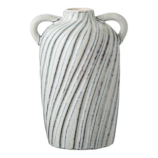 Vaza din Ceramica Alb/Albastru L15,5xH22cm HN1218