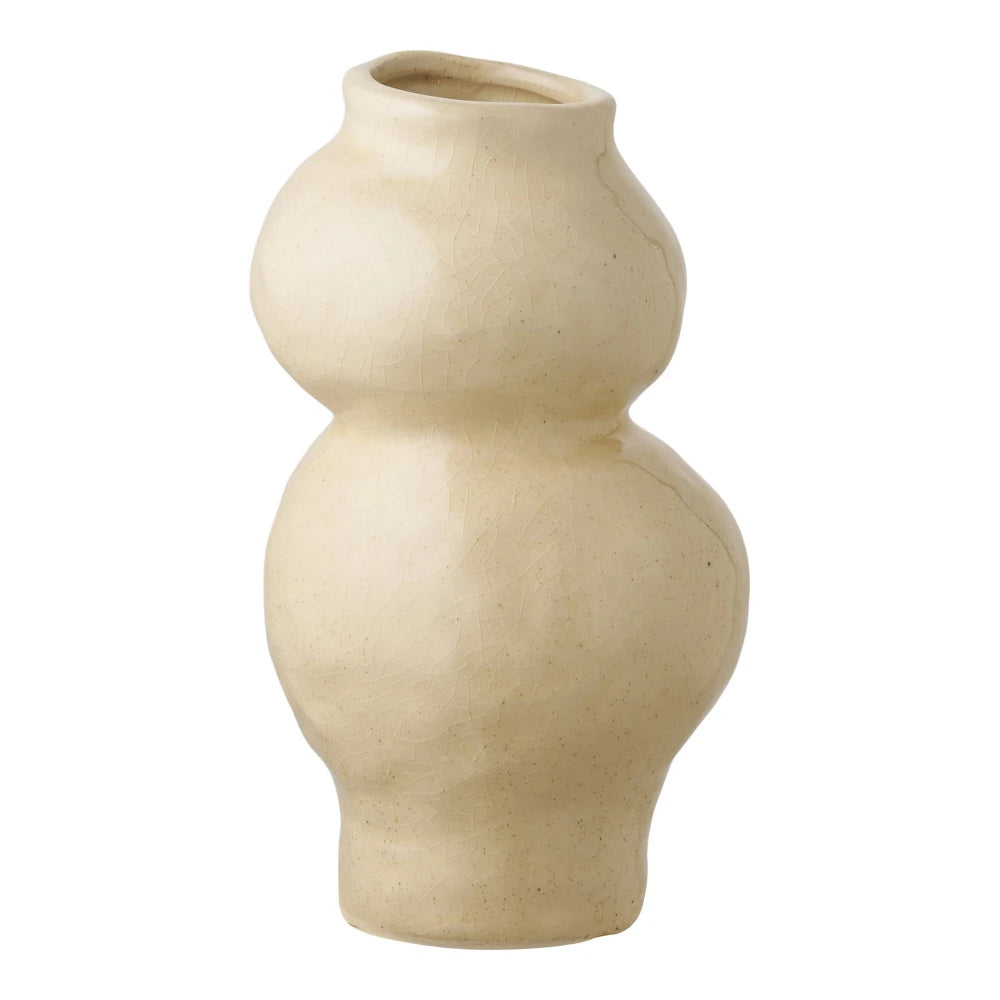 Vaza din Ceramica Bej D10,5xH19,5cm HN1220