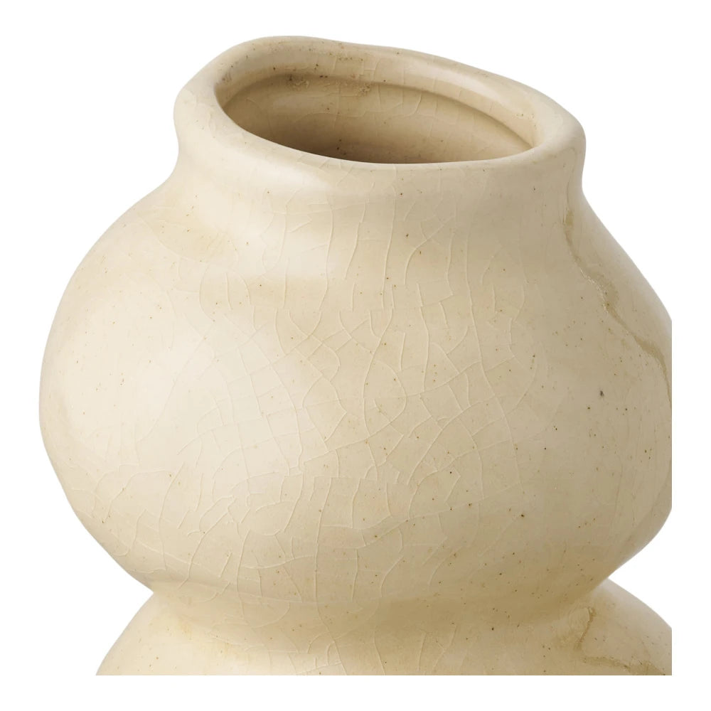 Vaza din Ceramica Bej D10,5xH19,5cm HN1220