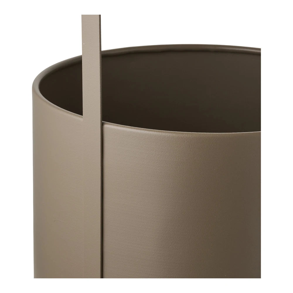 Set 2 ghivece decorative din Metal Maro D19/24,5xH35/38,5cm HN1231