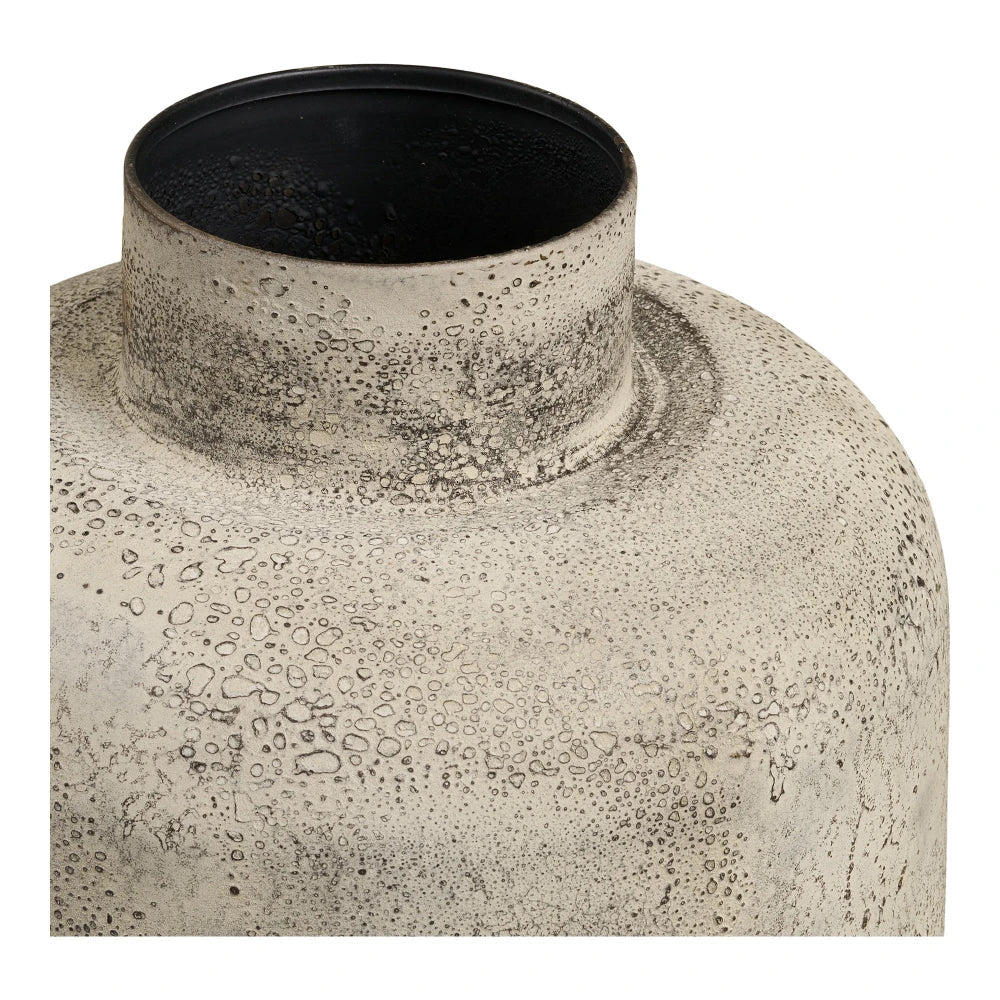 Vaza decorativa inalta din Metal Bej D24xH60,5cm HN1234
