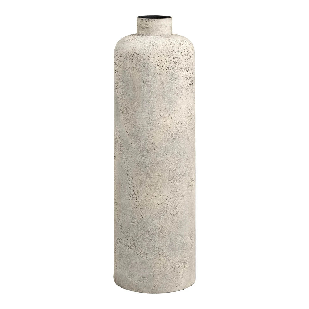 Vaza decorativa inalta din Metal Bej L24xH78,5cm HN1235