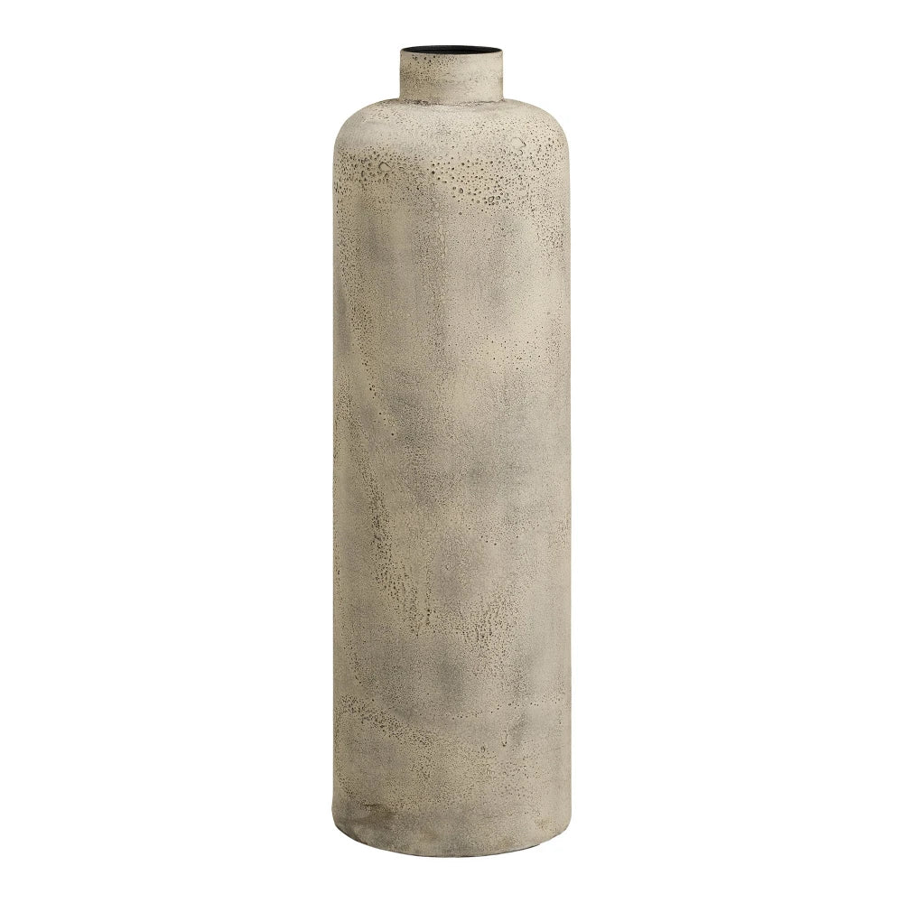 Vaza decorativa inalta din Metal Bej L24xH78,5cm HN1235